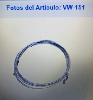 CH-001 - CHICOTE ACELERADOR - VOLKSWAGEN SEDAN 1974 1994 4C 1.6 - CAHSA - VW-151
