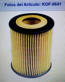 FA-190 - FILTRO ACEITE CARTUCHO - MAZDA MAZDA 3 2004 2009 4L 2.3 - KWX - KOF-9641