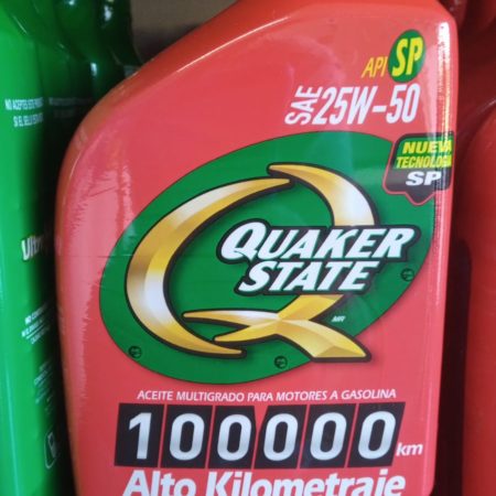 AC-131 Aceite QUAKER STATE SAE 25W-50 SP Multigrado para Motor a Gasolina 945ml