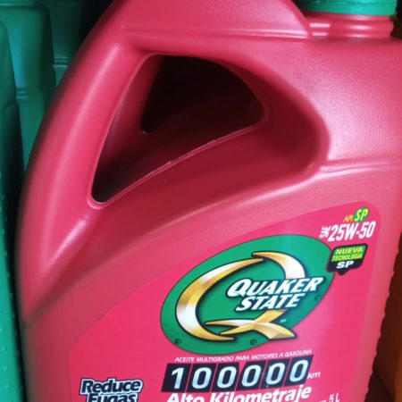 AC-132 Aceite QUAKER STATE SAE 25W-50 SP Multigrado para Motor a Gasolina 5Lt